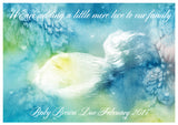 Unisex Ultrasound Scan Photo Watercolour Personalised Pregnancy Announcement Cards New Baby Pregnant ~ QUANTITY DISCOUNT AVAILABLE