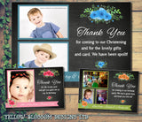 Elegant Shabby Chic Vintage Photo Personalised Birthday Thank You Cards Printed Kids Child Boys Girls Adult ~ QUANTITY DISCOUNT AVAILABLE