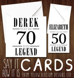 PERSONALISED Insulting You're 18 20 21 30 40 50 Cunt Twat Knob Bellend Wanker Birthday Card 18th 20th 21st 30th 40th 50th