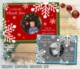 A Big Thank You Boy Girl Personalised Folded Flat Christmas Thank You Photo Cards Family Child Kids ~ QUANTITY DISCOUNT AVAILABLE