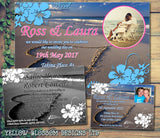 Abroad Beach Photo Wedding Day Evening Invites Personalised ~ QUANTITY DISCOUNT AVAILABLE - YellowBlossomDesignsLtd