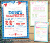 Board Bunting - Christening Invitations Boy Girl Unisex Twins Baptism Naming Day Ceremony Celebration Party ~ QUANTITY DISCOUNT AVAILABLE - YellowBlossomDesignsLtd