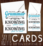 Proper Grammar - Knowing Your shit Or You're Shit