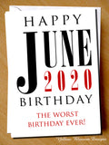 Funny Virus JUNE Birthday Card Worst Wife Husband Boyfriend Girlfriend Joke 19