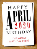 Funny Virus April Birthday Card Worst Wife Husband Boyfriend Girlfriend Joke 19