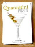 Funny Birthday Greetings Card Martini Drink Mum Dad Sister Brother Friend Virus Quarantini BFF …