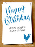 Funny Birthday Card Comedy Adult Humour Him Friend Boyfriend Husband Brother Dad