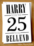 PERSONALISED Insulting You're 18 20 21 30 40 50 Cunt Twat Knob Bellend Wanker Birthday Card 18th 20th 21st 30th 40th 50th