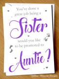You've Done A Great Job Being A Friend ~ Promoted To Auntie ~ Pregnancy Announcement