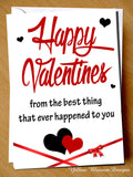 Funny Valentine's Day Card Him Her Joke Gift Cheeky Husband Wife Partner Couple Best Thing …