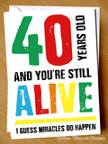 Miracles Do Happen ~ Happy Birthday ~ ANY Age Can Be Printed