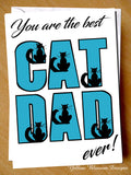 Best Cat Dad Card