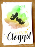 Clever Cloggs Funny Congratulations Card