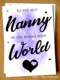 Best Nanny / Mummy In The Whole Wide World