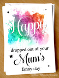 Rude Birthday Card Mum