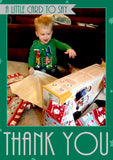 A Little Card Just To Say Personalised Folded Flat Christmas Thank You Photo Cards Family Child Kids ~ QUANTITY DISCOUNT AVAILABLE