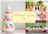 Montage Of Photos Personalised Wedding Thank You Cards ~ QUANTITY DISCOUNT AVAILABLE