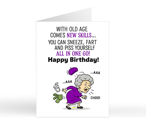 Old Age... New Skills - Piss, Fart & Sneeze
