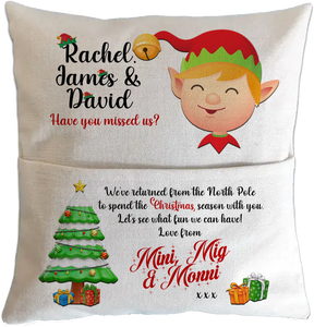 Personalised Elf Cushion (Elf not included)