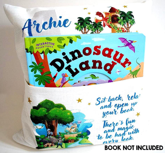 Personalised Dragon Book Pillow