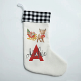 Personalised Reindeer Christmas Stocking