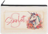 Unicorn Personalised Pencil Case Custom Stationery School Girlie Girls Magical Pretty Girlie Magical