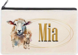 Personalised Kids Cosmetic Pencil Case Sheep Farm Lamb Bag School Gift Travel Sweets
