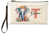 Elephant Cute Pencil Case Kids Personalised Custom Stationery School Watercolour Lovely