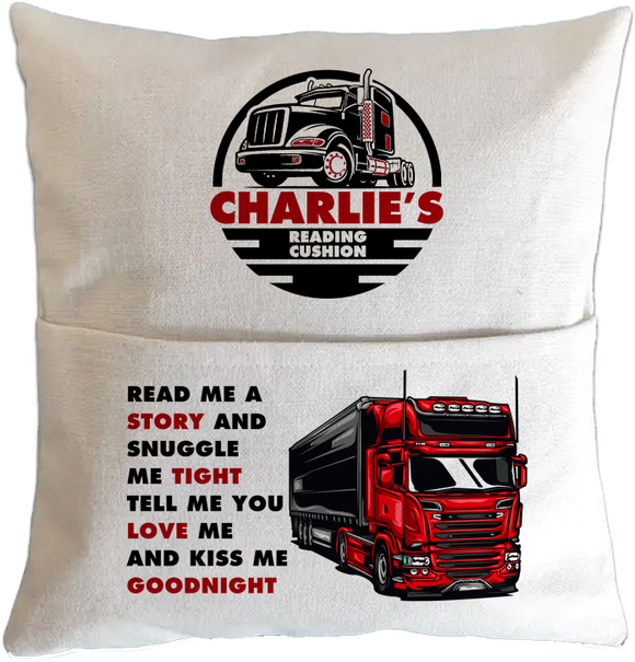 Personalised Truck Themed Pillow