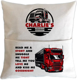 Personalised Truck Themed Pillow