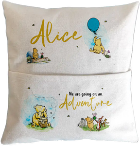 Personalised Winnie The Pooh Themed Pillow