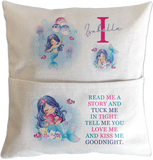 Personalised Mermaid Book Pillow