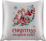 Personalised Christmas Family Pillowcase / Cushion - Gnomes Gonks