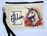 Unicorn Personalised Pencil Case Custom Stationery School Girlie Girls Magical Pretty Girlie Magical