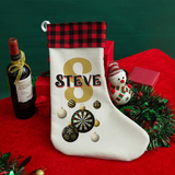 Personalised Dart Christmas Bauble Stocking