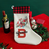 Personalised Festive Gonks Christmas Stocking