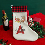 Personalised Reindeer Christmas Stocking