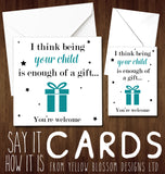 Funny Dad Card Your Child