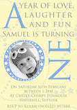 Boys Year Of Love Laughter & Fun - Children's Kids Child Birthday Invitations Boy Girl Joint Party Twins Unisex Printed ~ QUANTITY DISCOUNT AVAILABLE - YellowBlossomDesignsLtd
