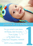 Baby 1st First ONE Photo Invitations - Twin Birthday Invites Boy Girl Joint Party Twins