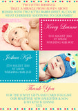Double The Trouble Boy Girl Twins New Born Baby Birth Announcement Photo Cards Personalised Bespoke ~ QUANTITY DISCOUNT AVAILABLE