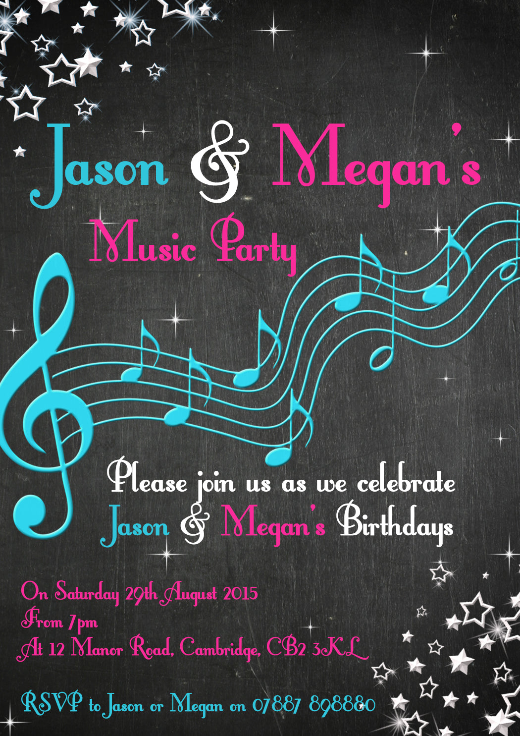 Adult Birthday Invitations Female Male Unisex Joint Party Her Him For –  YellowBlossomDesignsLtd, image size:1050x1485