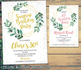 10 Personalised Party Invitations Surprise Birthday Invite Her Mum Friend Sister Adult Kids Christening Naming Day Baptism