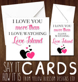 Love Island Funny Greetings Card