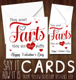Funny Valentines Day Card Farts Love Joke Card Husband Wife Boyfriend Girlfriend