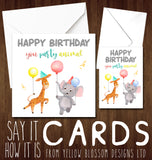 Party Animal - Greeting Card - Yellow Blossom Designs Ltd