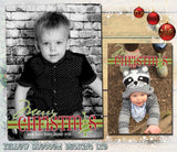 Funky Merry Christmas Full Photo Cards ~ QUANTITY DISCOUNT AVAILABLE