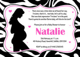 Baby Shower Invitations Boy Girl Unisex Twins Joint Party - Zebra Print ~ QUANTITY DISCOUNT AVAILABLE - YellowBlossomDesignsLtd