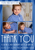 Striped Thank You Cards - Custom Personalised Thank You Cards - Yellow Blossom Designs Ltd