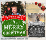 A Very Merry Christmas Personalised Folded Flat Christmas Photo Cards Family Child Kids ~ QUANTITY DISCOUNT AVAILABLE